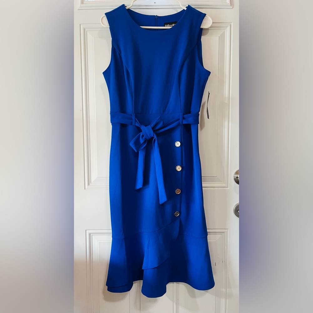Revelry Royal Blue Asymmetrical Dress